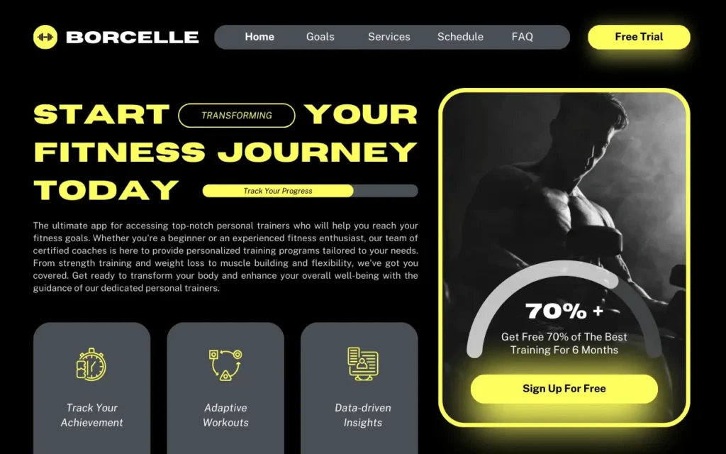 Health and Fitness Website Design